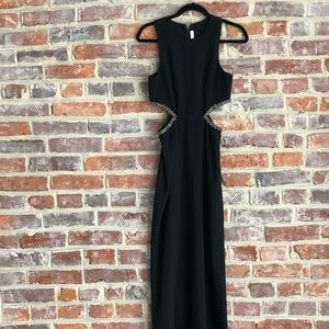 Lovers + Friends floor length gown with side cuts